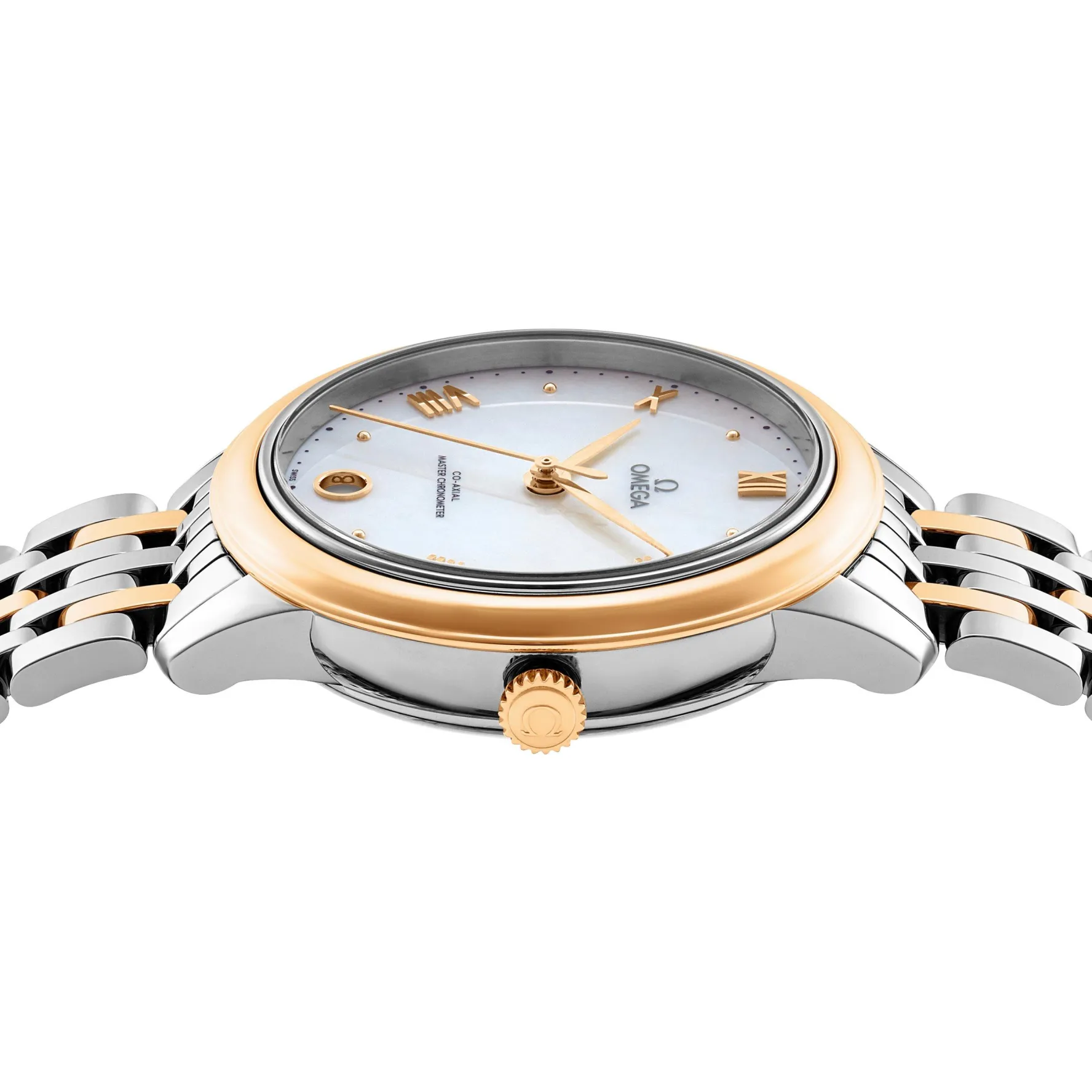 OMEGA De Ville Prestige 34mm Stainless Steel and 18K Yellow Gold Automatic Ladies Watch