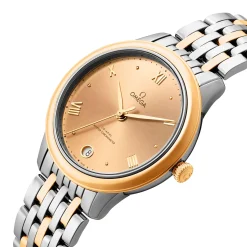 OMEGA De Ville Prestige 34mm Stainless Steel and 18K Yellow Gold Automatic Men’s Watch