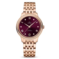 OMEGA De Ville Prestige 34mm 18K Sedna Gold Diamond Automatic Ladies Watch