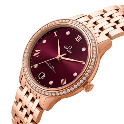 OMEGA De Ville Prestige 34mm 18K Sedna Gold Diamond Automatic Ladies Watch