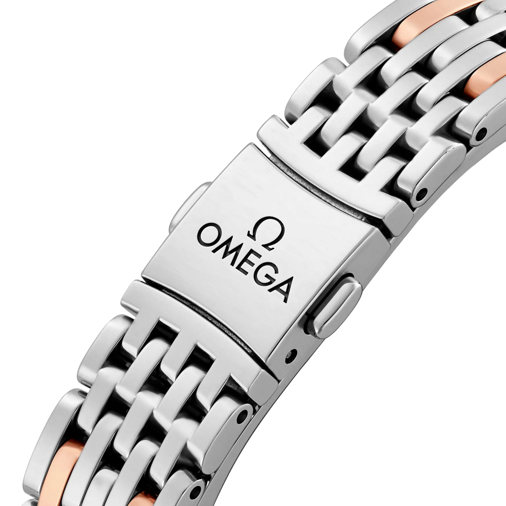 OMEGA De Ville Prestige 27.5mm Stainless Steel and 18K Sedna Gold Ladies Watch