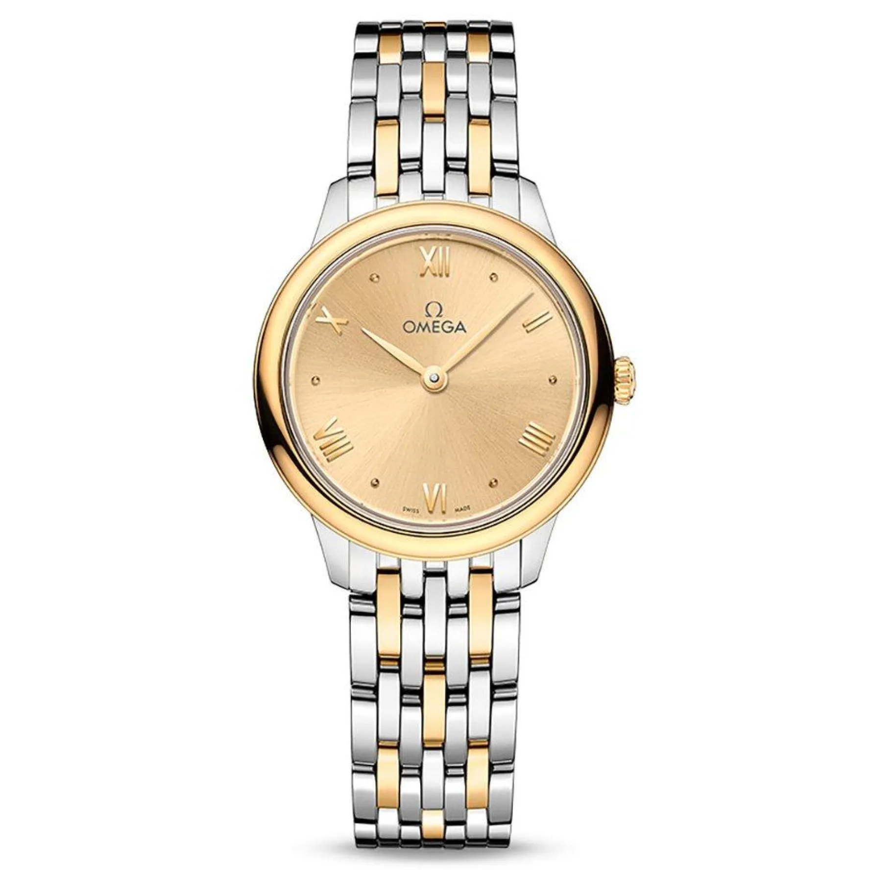OMEGA De Ville Prestige 27.5mm Stainless Steel and 18K Gold Ladies Watch