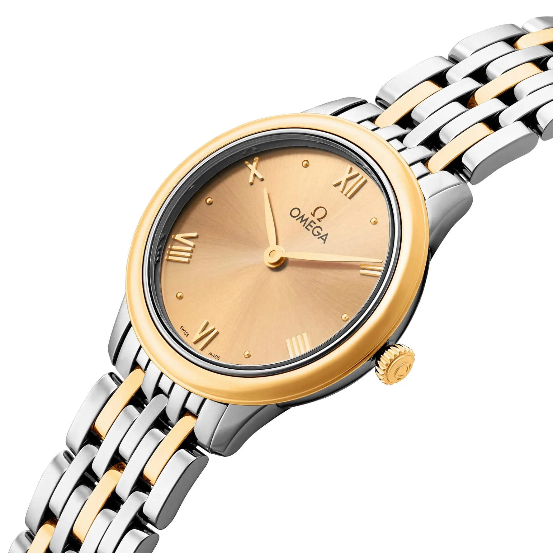 OMEGA De Ville Prestige 27.5mm Stainless Steel and 18K Gold Ladies Watch
