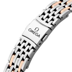 OMEGA De Ville Prestige 30mm Stainless Steel and 18K Sedna Gold Ladies Watch