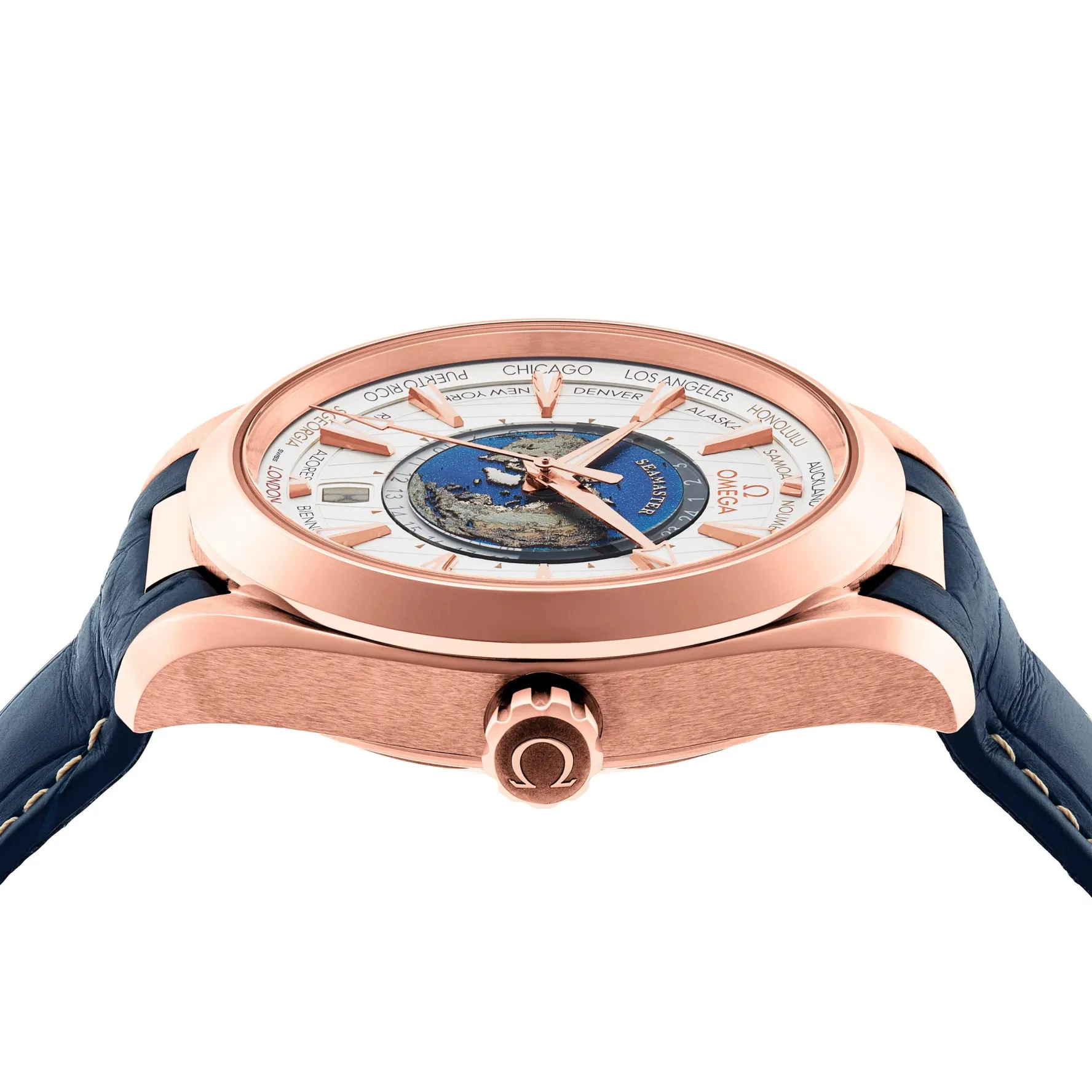 OMEGA Seamaster Aqua Terra 150M 43mm 18K Rose Gold Worldtimer Men's Watch
