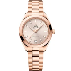 OMEGA Seamaster Aqua Terra 150M 30mm 18K Sedna Gold Automatic Ladies Watch