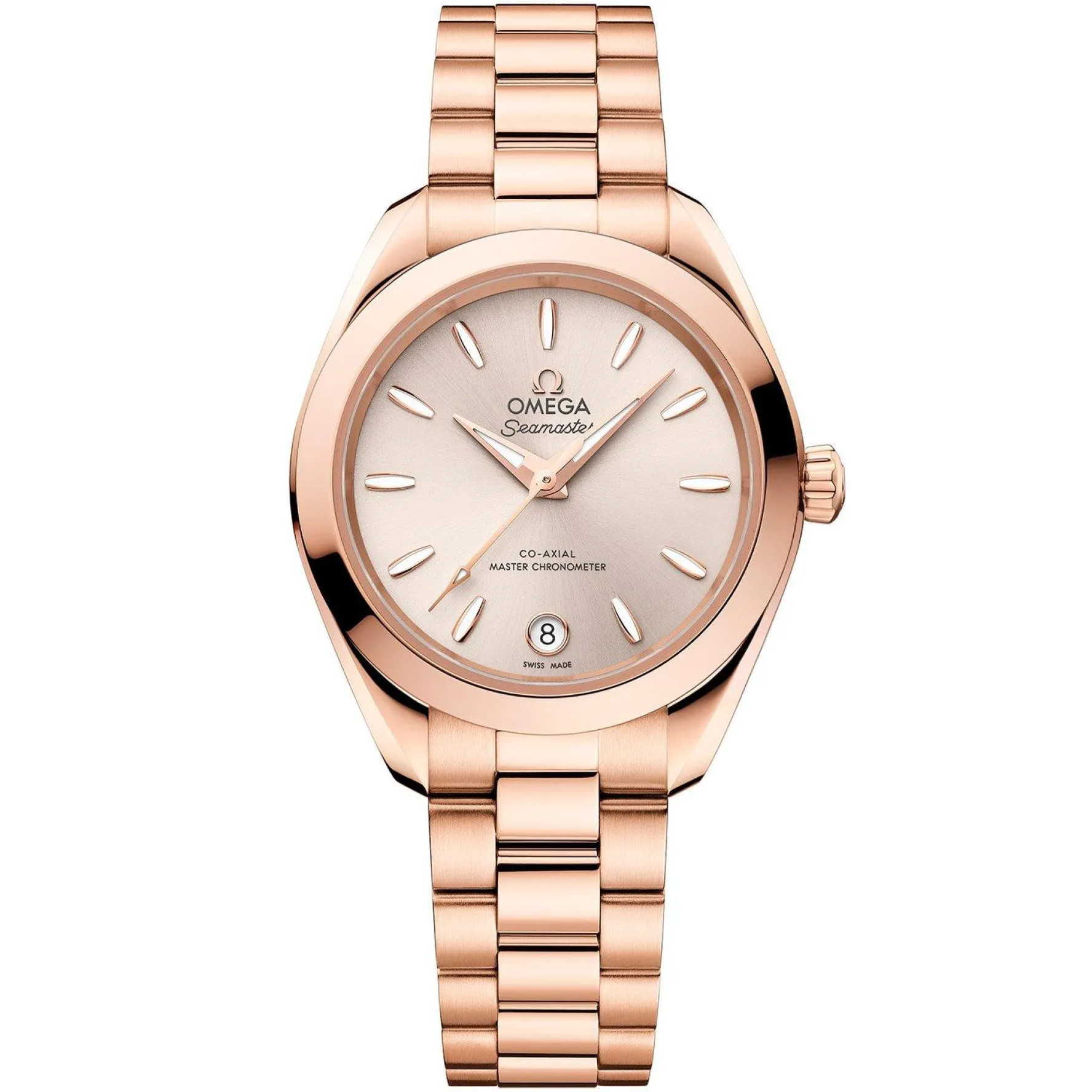 OMEGA Seamaster Aqua Terra 150M 30mm 18K Sedna Gold Automatic Ladies Watch