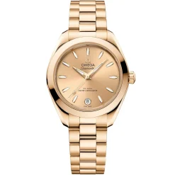 OMEGA Seamaster Aqua Terra 150M 30mm 18K Moonshine Gold Automatic Ladies Watch