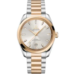 OMEGA Seamaster Aqua Terra Shades 38mm Stainless Steel and 18K Moonshine Gold Co-Axial Master Chronometer Ladies Watch