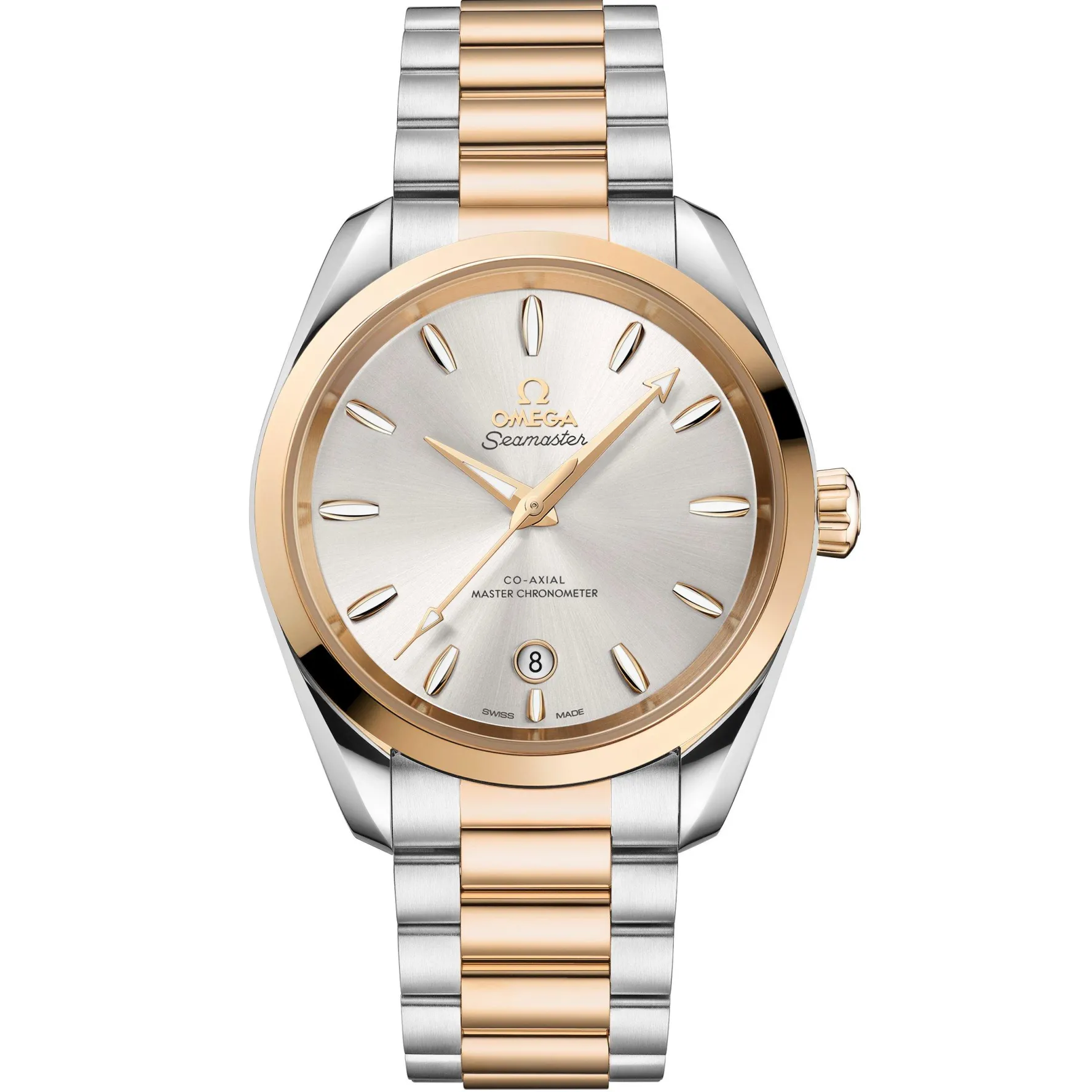 OMEGA Seamaster Aqua Terra Shades 38mm Stainless Steel and 18K Moonshine Gold Co-Axial Master Chronometer Ladies Watch