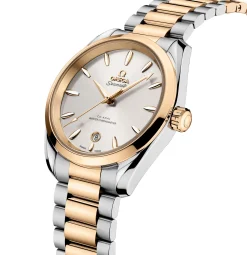 OMEGA Seamaster Aqua Terra Shades 38mm Stainless Steel and 18K Moonshine Gold Co-Axial Master Chronometer Ladies Watch