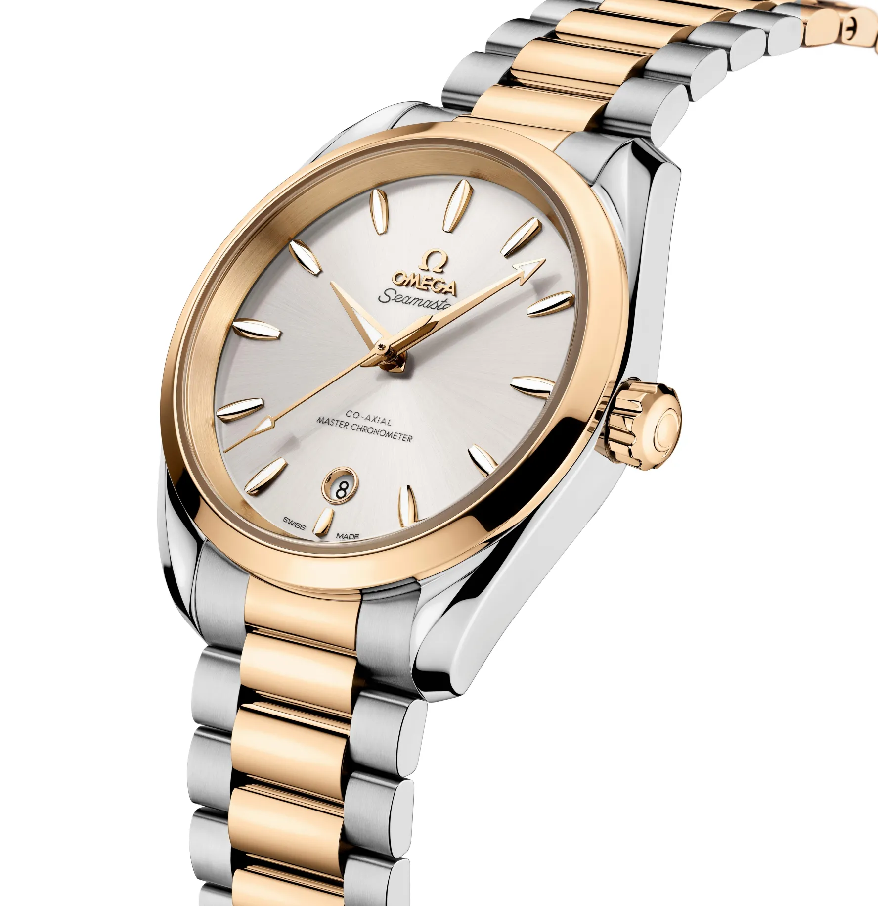 OMEGA Seamaster Aqua Terra Shades 38mm Stainless Steel and 18K Moonshine Gold Co-Axial Master Chronometer Ladies Watch