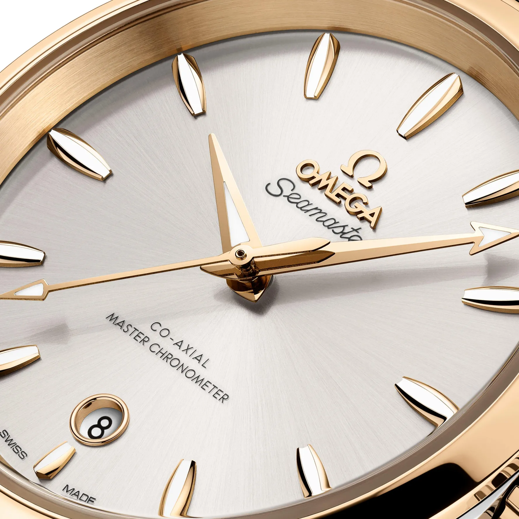 OMEGA Seamaster Aqua Terra Shades 38mm Stainless Steel and 18K Moonshine Gold Co-Axial Master Chronometer Ladies Watch