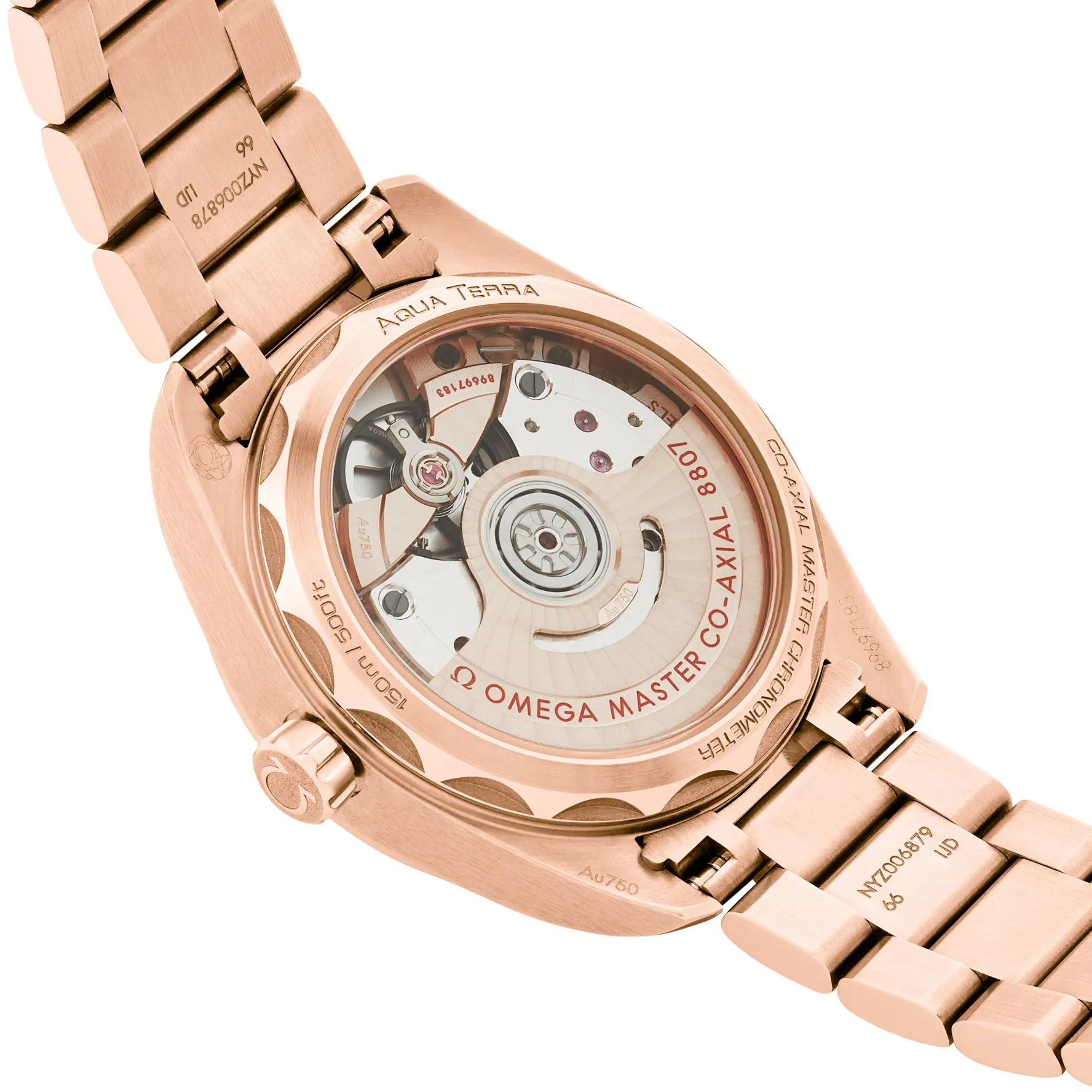 OMEGA Seamaster Aqua Terra 18ct Sedna Gold Automatic Diamond Ladies Watch