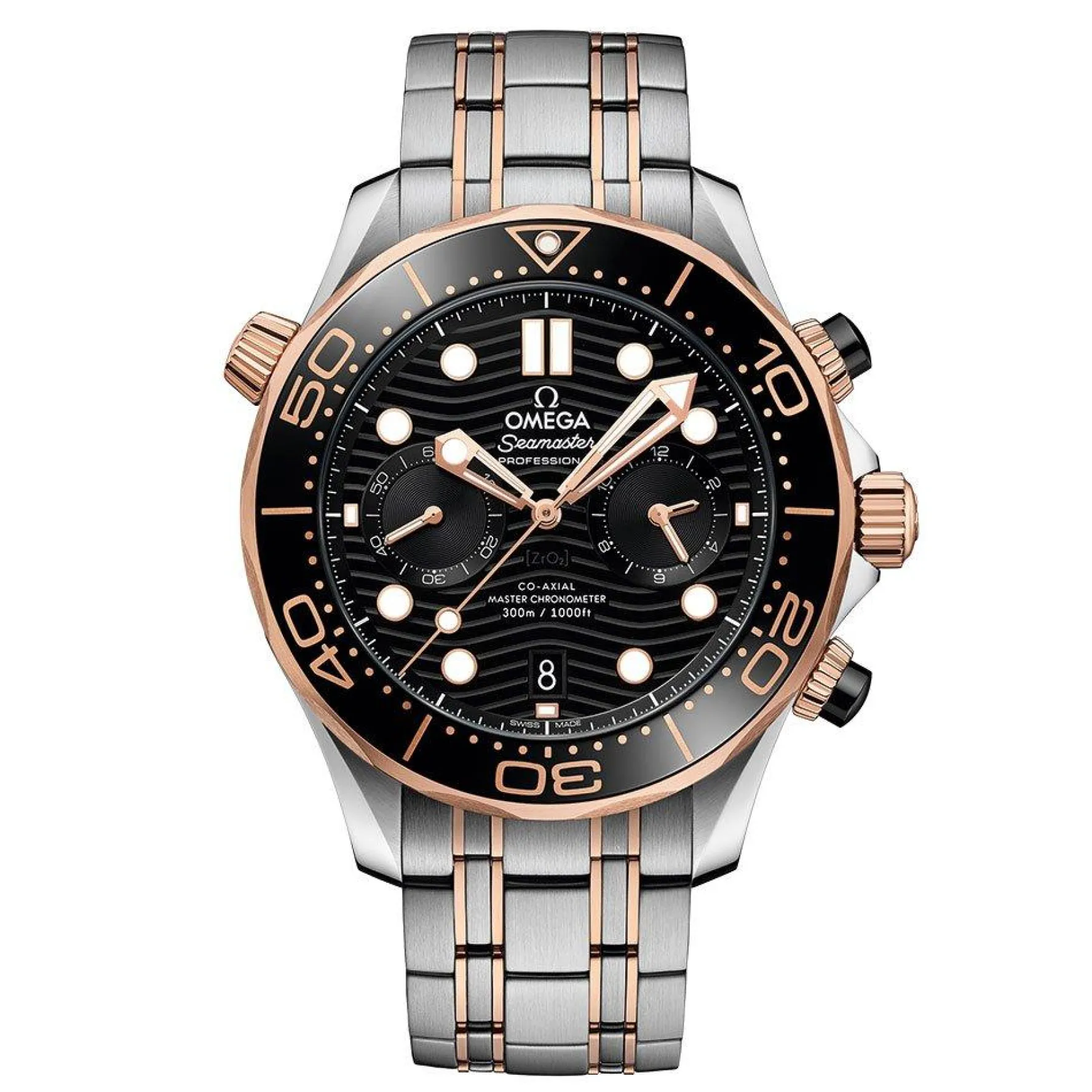 OMEGA Seamaster Diver 300M 44mm Stainless Steel and 18K Sedna Gold Men's Watch