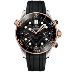 OMEGA Seamaster Diver 300M 44mm 18K Sedna Gold Chronograph Automatic Men's Watch