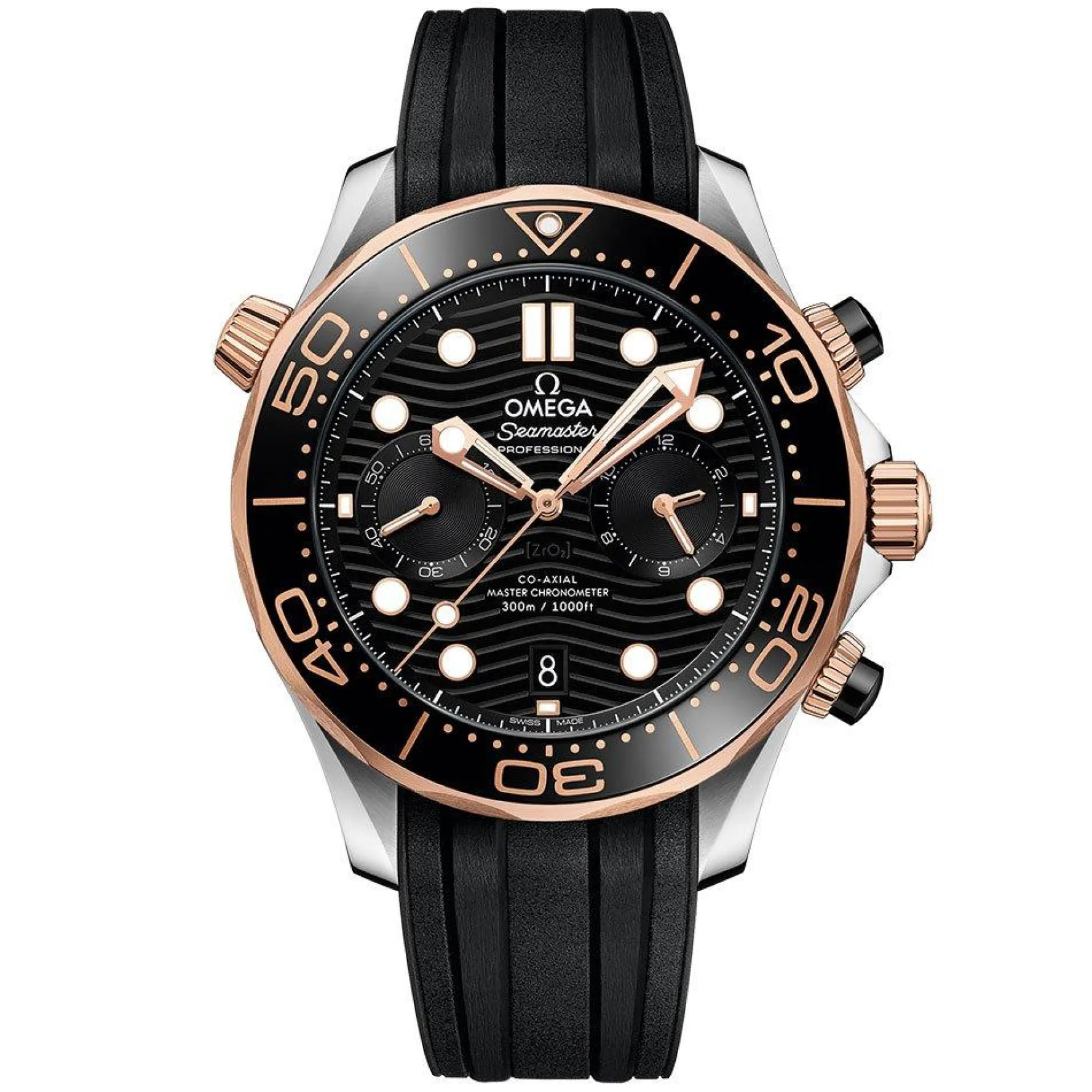 OMEGA Seamaster Diver 300M 44mm 18K Sedna Gold Chronograph Automatic Men's Watch