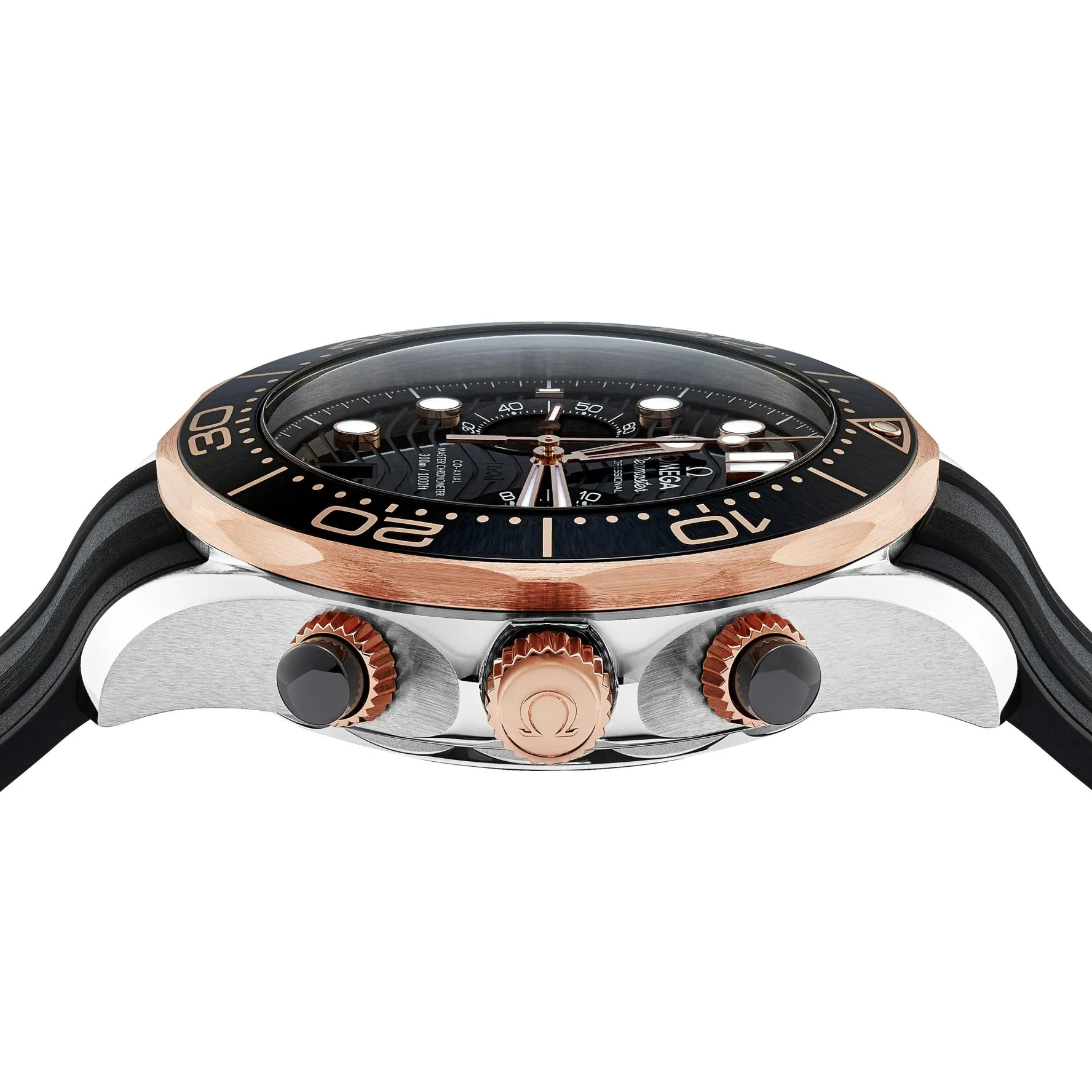 OMEGA Seamaster Diver 300M 44mm 18K Sedna Gold Chronograph Automatic Men's Watch