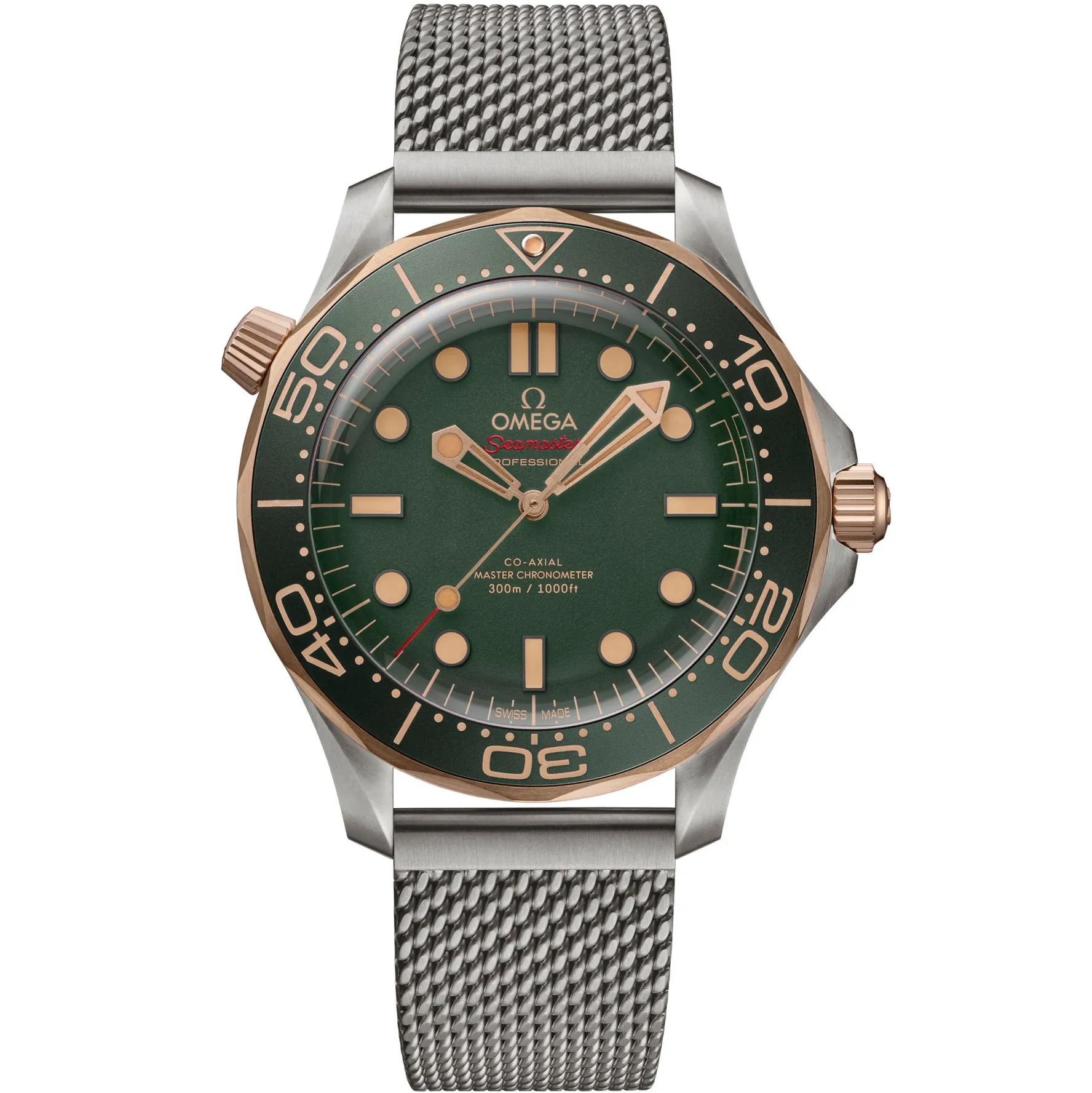 OMEGA Seamaster Diver 300M 42mm Bronze Gold Titanium Automatic Men’s Watch