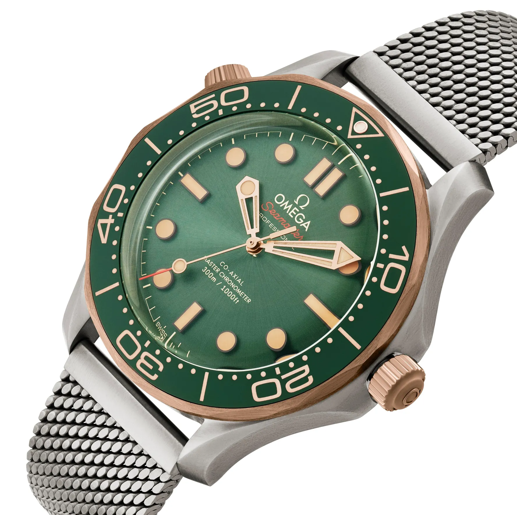 OMEGA Seamaster Diver 300M 42mm Bronze Gold Titanium Automatic Men’s Watch