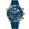 OMEGA Seamaster Diver 300M 44mm 18K Gold Chronograph Automatic Men's Watch