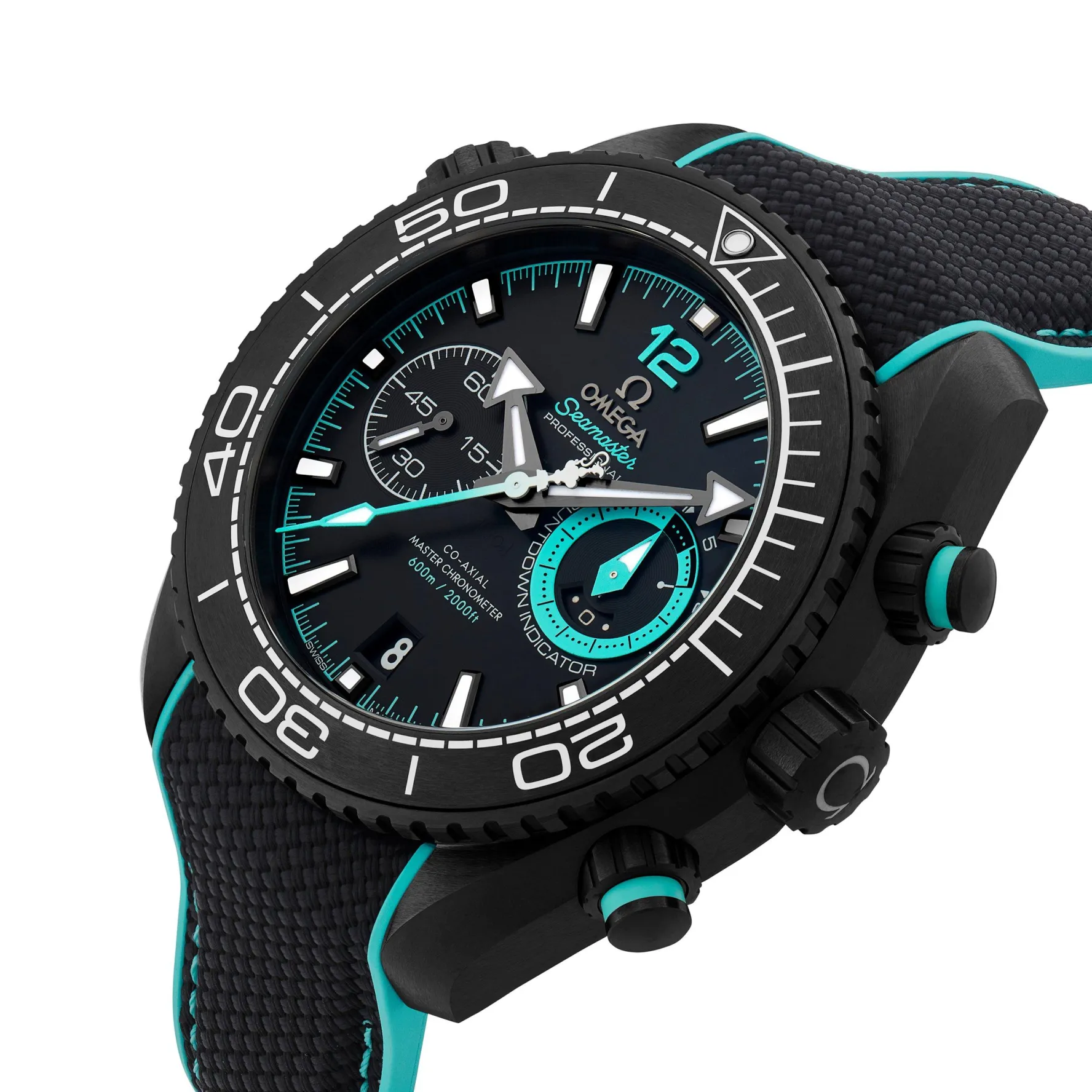 OMEGA Seamaster Planet Ocean Deep Black ETNZ Edition Chronograph Men’s Watch
