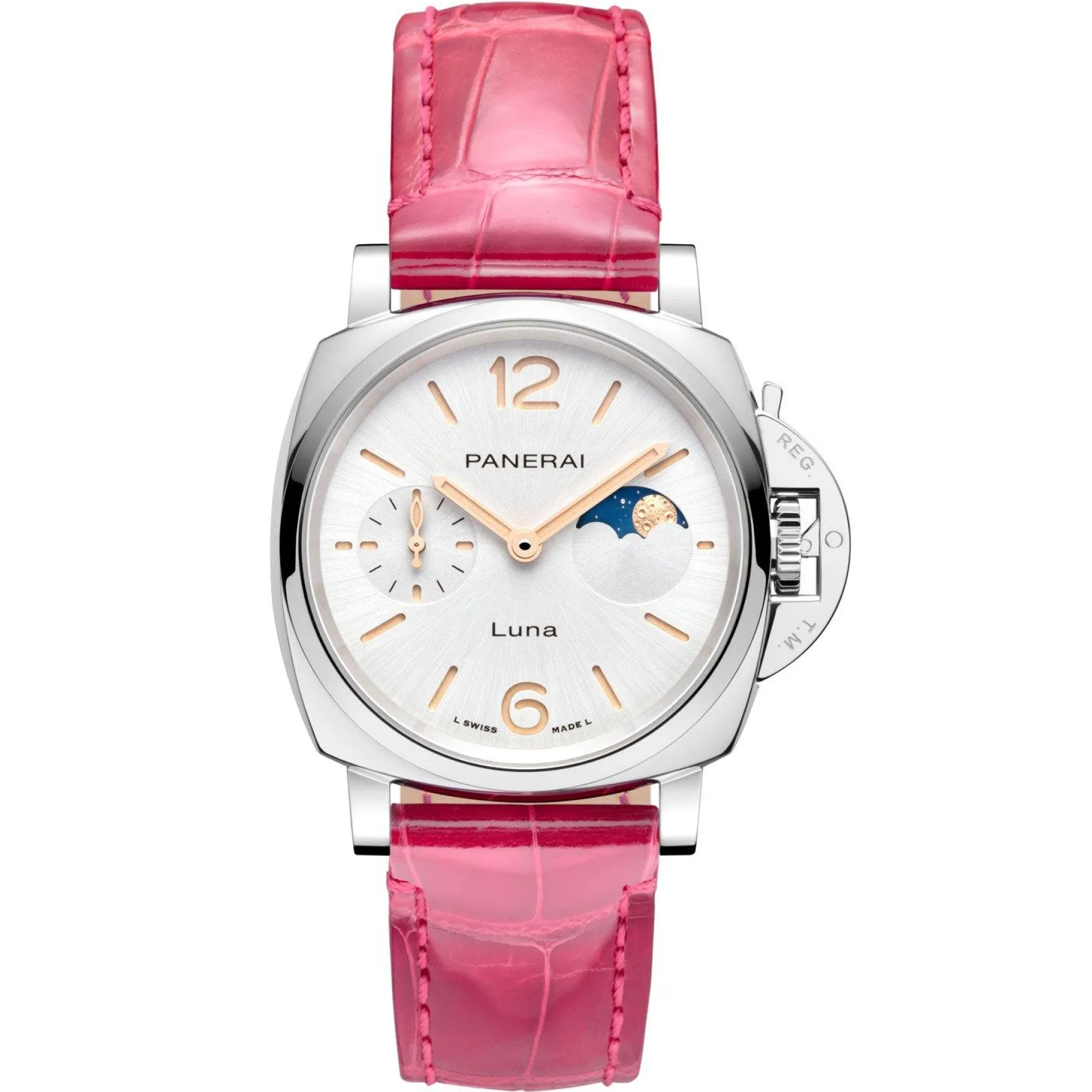Panerai Luminor Due Luna 38mm Moonphase Automatic Ladies Watch