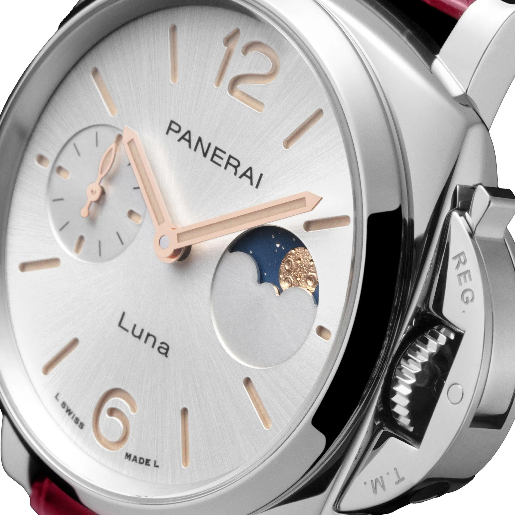 Panerai Luminor Due Luna 38mm Moonphase Automatic Ladies Watch