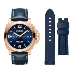 Panerai Luminor Marina Goldtech Sole Blue 44mm Automatic Men’s Watch