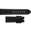 Panerai 24mm Black Leather Watch Strap