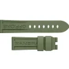 Panerai 24mm Green Rubber Watch Strap