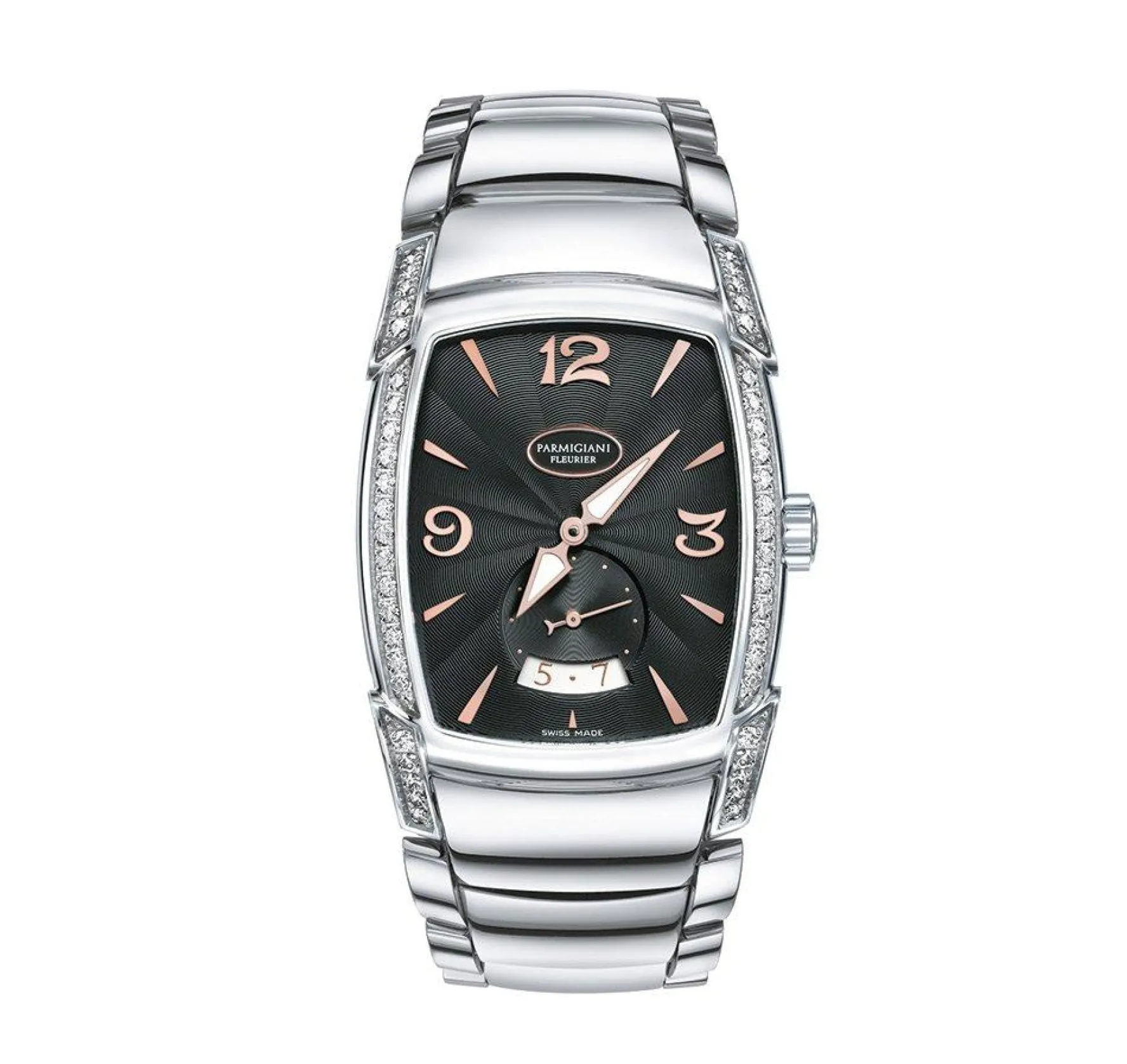 Parmigiani Kalpa Stainless Steel Diamond Ladies Automatic Watch