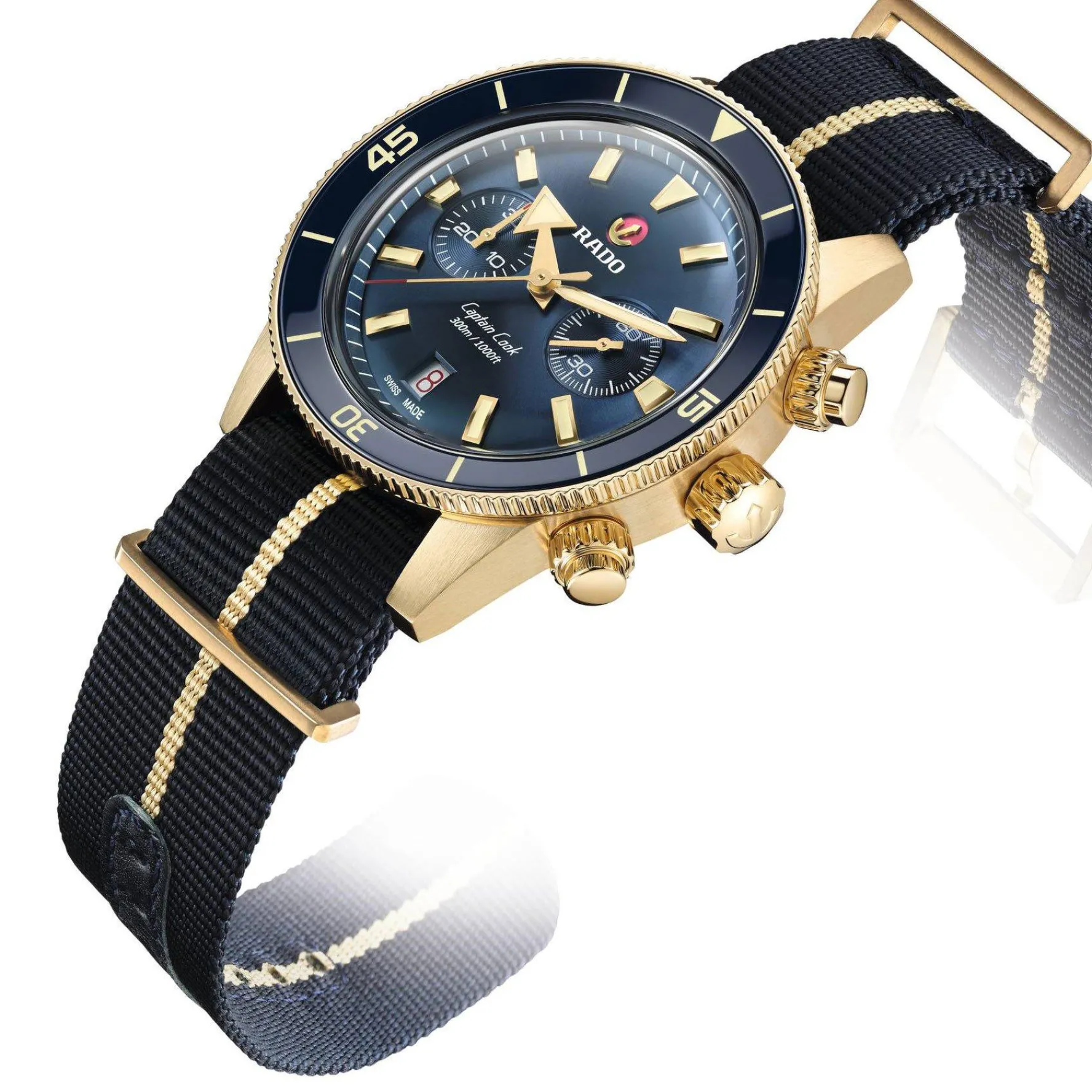 Rado Captain Cook 43mm Bronze Chronograph Automatic Men’s Watch