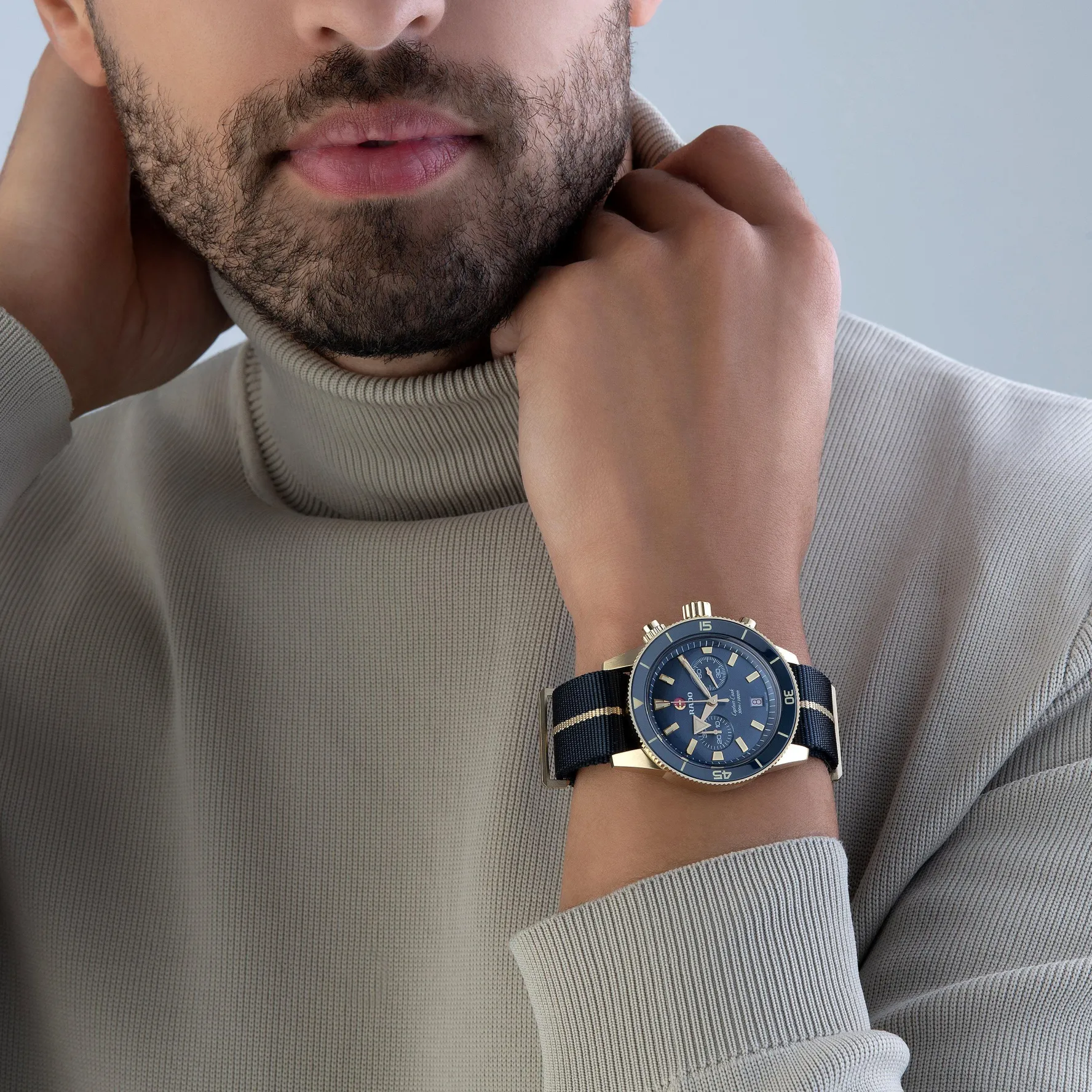 Rado Captain Cook 43mm Bronze Chronograph Automatic Men’s Watch