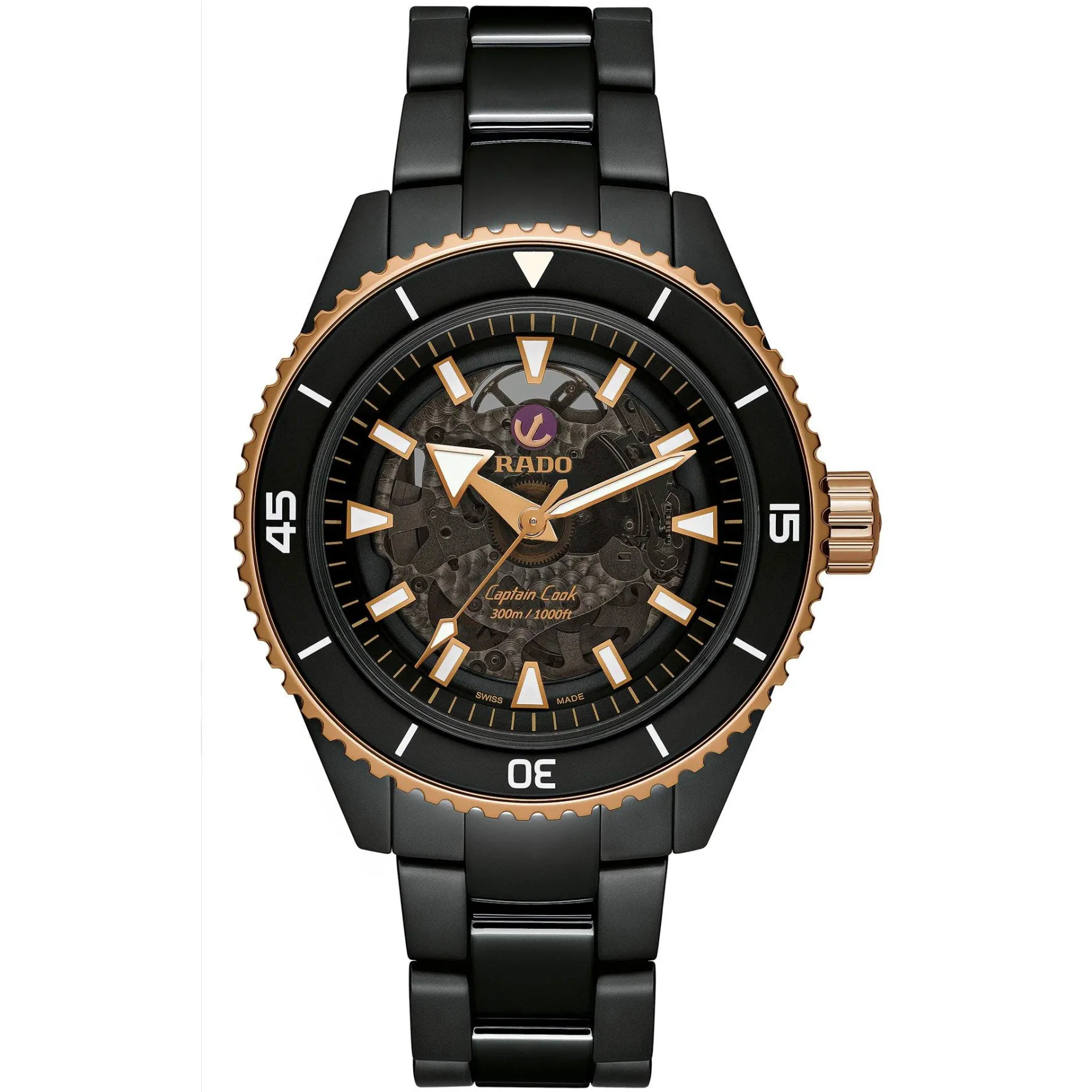 Rado Captain Cook 43mm High-Tech Ceramic Automatic Men's Watch