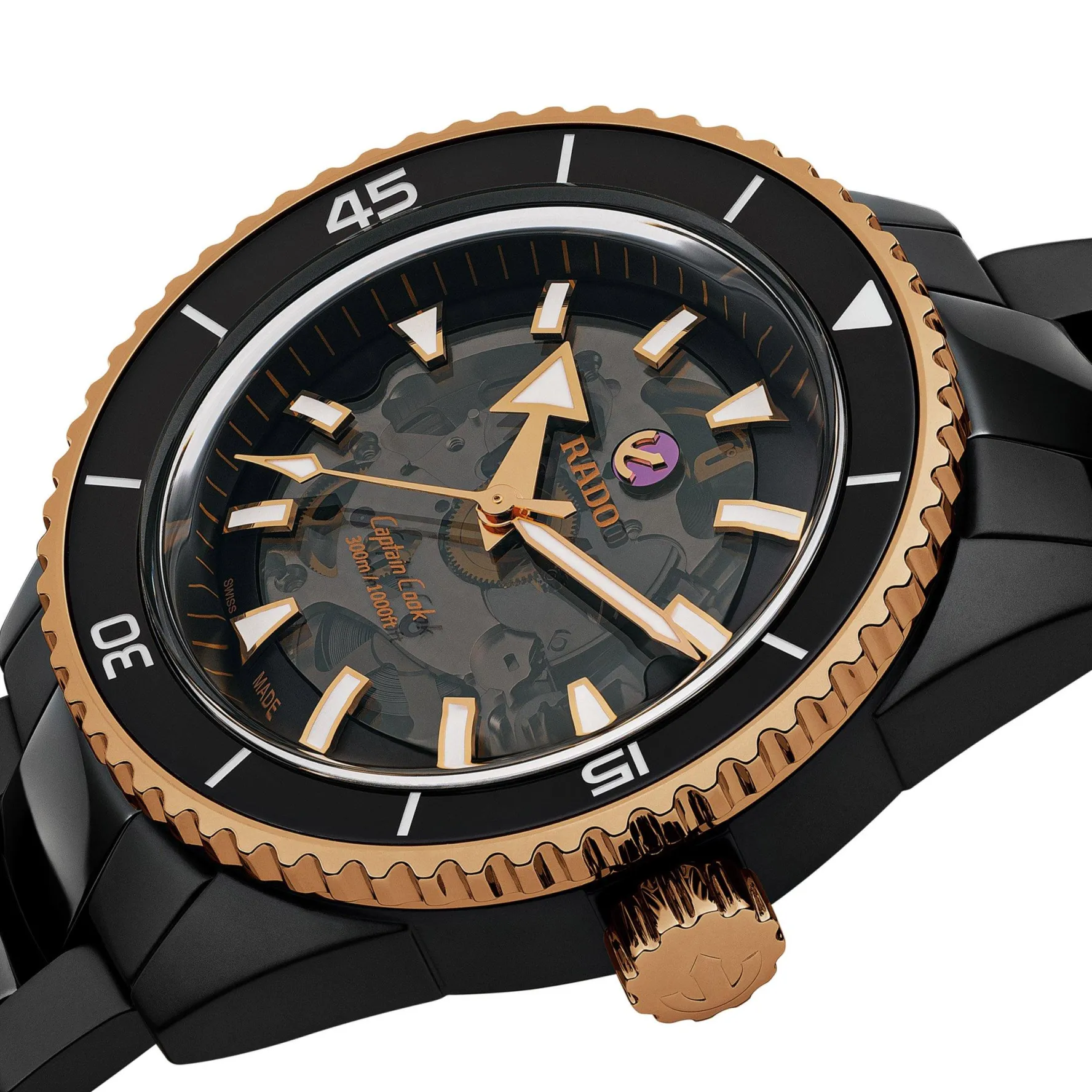 Rado Captain Cook 43mm High-Tech Ceramic Automatic Men's Watch