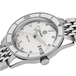 Rado Captain Cook 37mm High-Tech Ceramic Automatic Ladies Watch