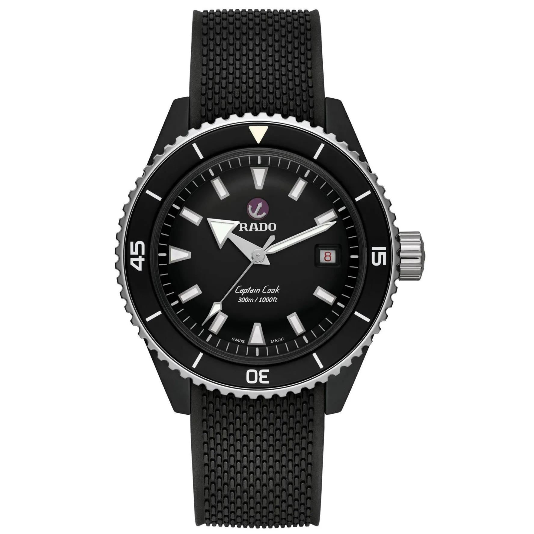 Rado Captain Cook 43mm High-Tech Ceramic Diver Automatic Men’s Watch