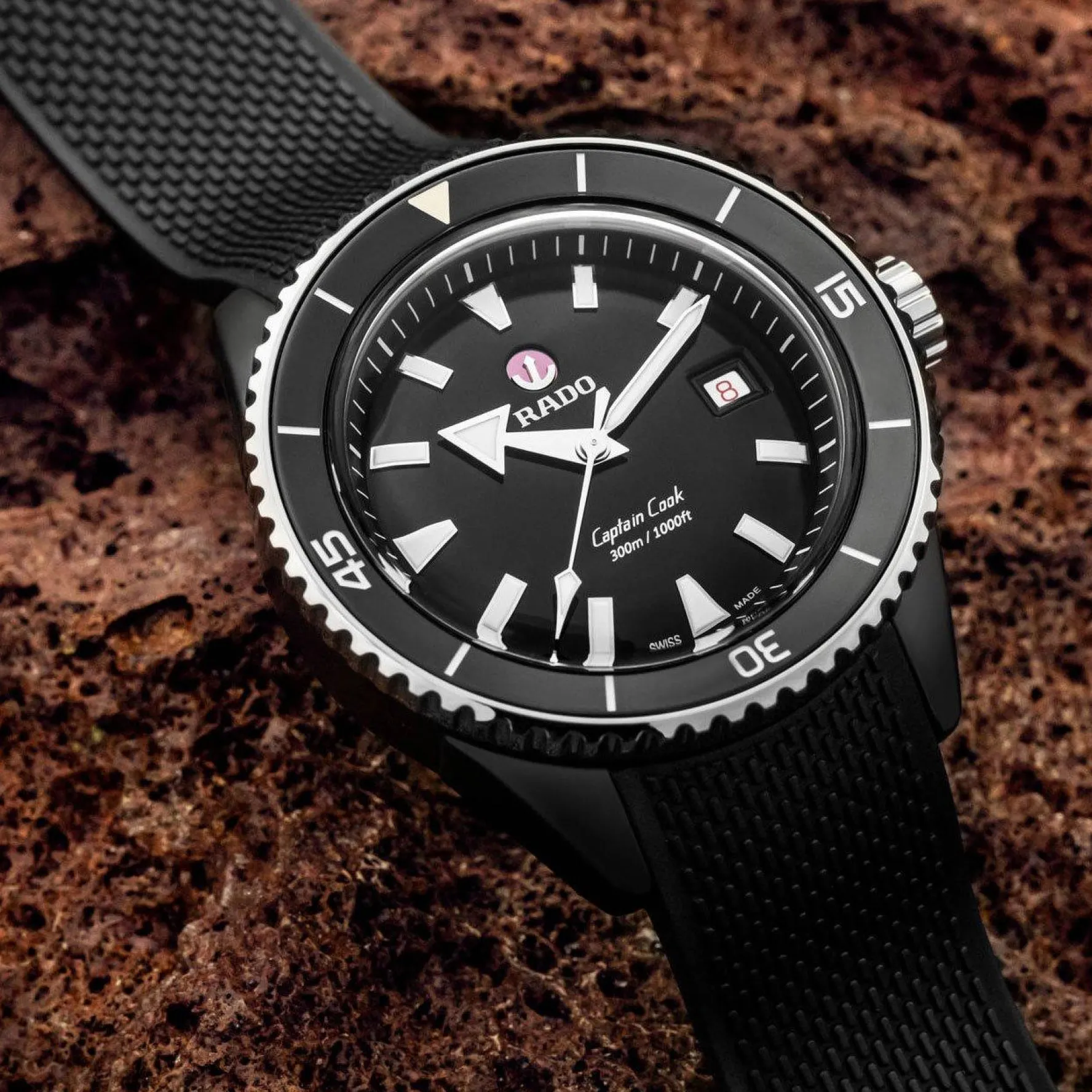 Rado Captain Cook 43mm High-Tech Ceramic Diver Automatic Men’s Watch