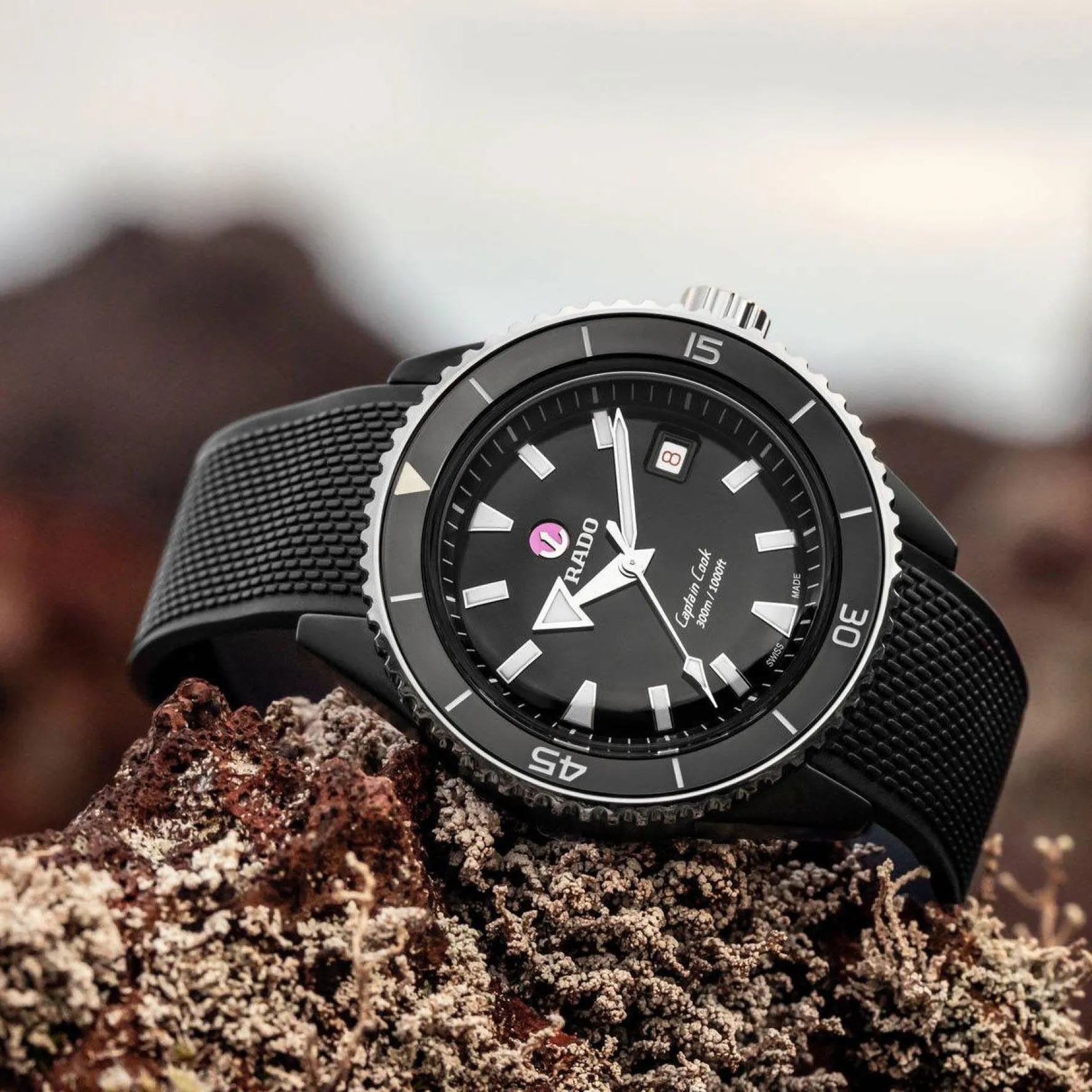 Rado Captain Cook 43mm High-Tech Ceramic Diver Automatic Men’s Watch