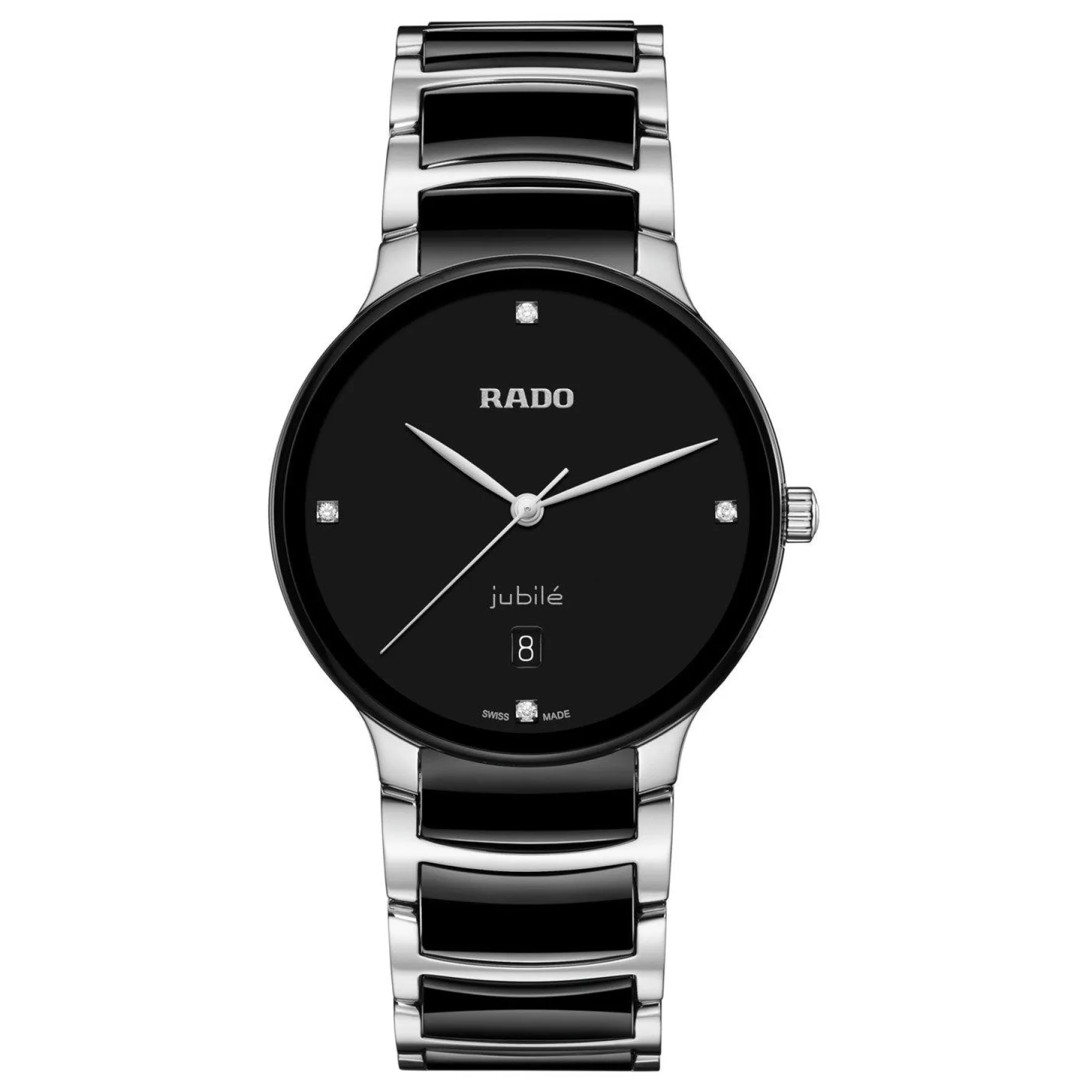 Rado Centrix 39.5mm High-Tech Ceramic Diamond Watch