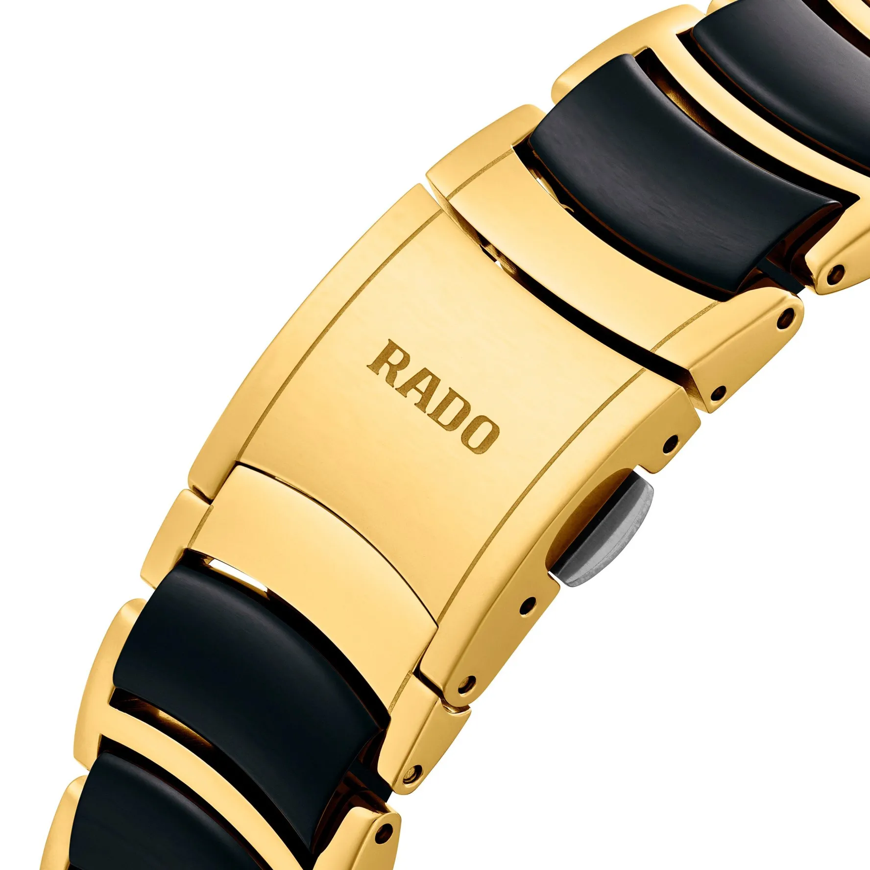 Rado Centrix 40mm High-Tech Ceramic and Yellow Gold PVD Chronograph Men's Watch