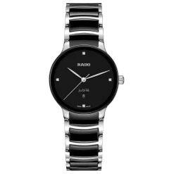 Rado Centrix 30.5mm High-Tech Ceramic Diamond Ladies Watch