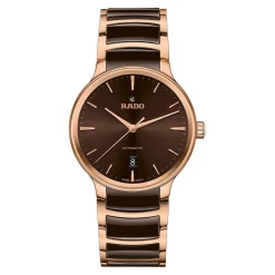 Rado Centrix 39.5mm High-Tech Ceramic and Rose Gold PVD Automatic Men’s Watch