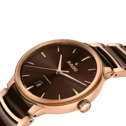 Rado Centrix 39.5mm High-Tech Ceramic and Rose Gold PVD Automatic Men’s Watch