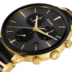 Rado Centrix 41mm Yellow Gold PVD Chronograph Watch