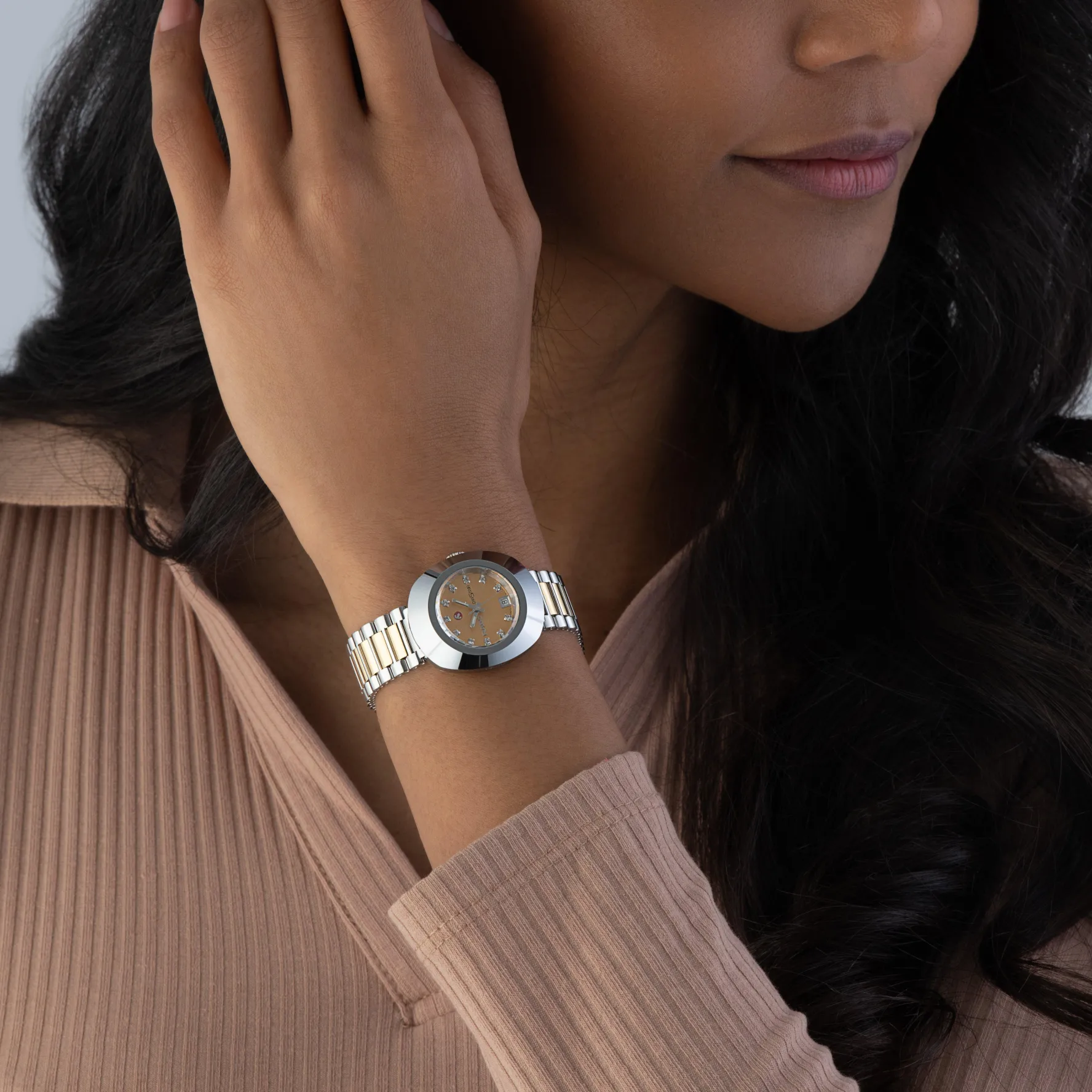Rado DiaStar The Original 27.3mm Stainless Steel and Yellow Gold PVD Automatic Ladies Watch
