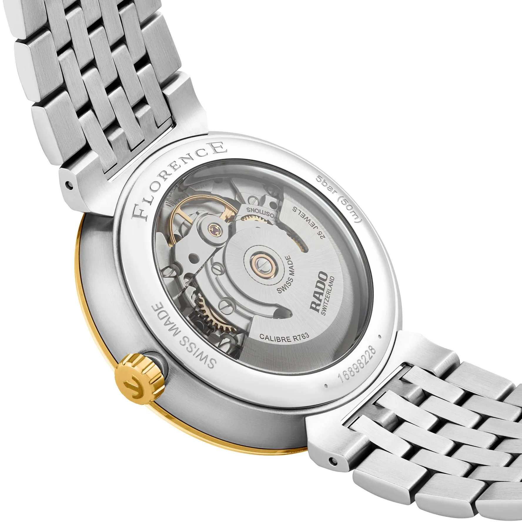 Rado Florence 39mm Stainless Steel and Yellow Gold PVD Automatic Watch