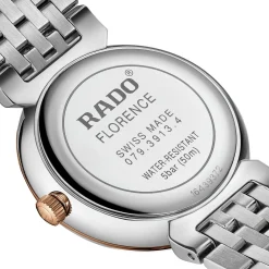 Rado Florence 30mm Stainless Steel and Rose Gold PVD Diamond Ladies Watch
