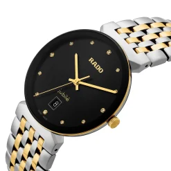 Rado Florence 38mm Stainless Steel and Yellow Gold PVD Diamond Men's Watch
